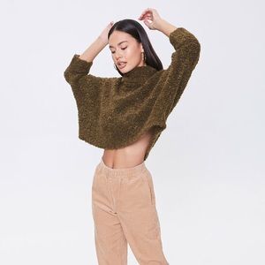 Forever 21 Boucle Knit Turtleneck Sweater